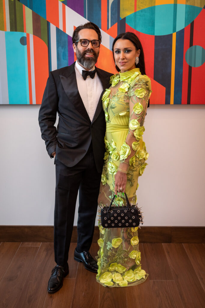 Co-chairs Jonathan Williamson & Taylor Amador-Williamson at Art League Houston's 76th Anniversary Gala, Bloom (Photo by Laura Burlton)