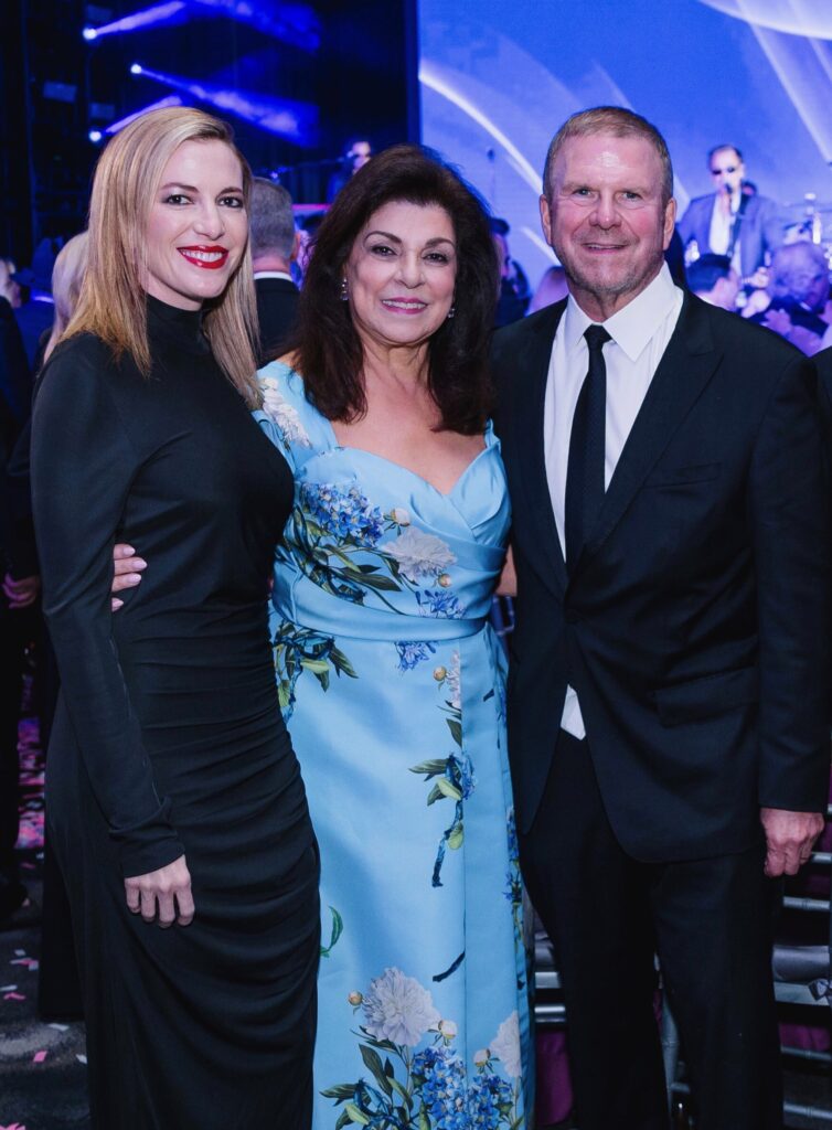 Lauren Fertitta, Laura Ward, Tilman Fertitta at the Houston Children's Charity gala at the Post Oak Hotel. (Photo by Michelle Watson, CatchLightGroup.com)