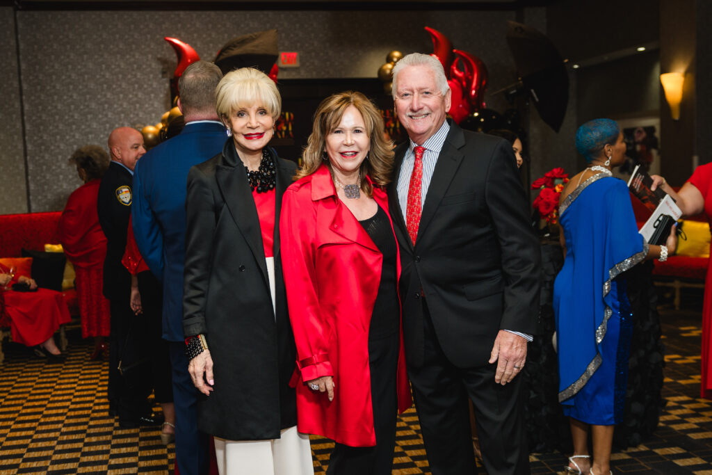 Leisa Holland Nelson, Cyndi Garza & Thomas Roberts at the Houston Professional Fire Fighters Association Charitable Foundation Gala (Photo by CatchLight Group)