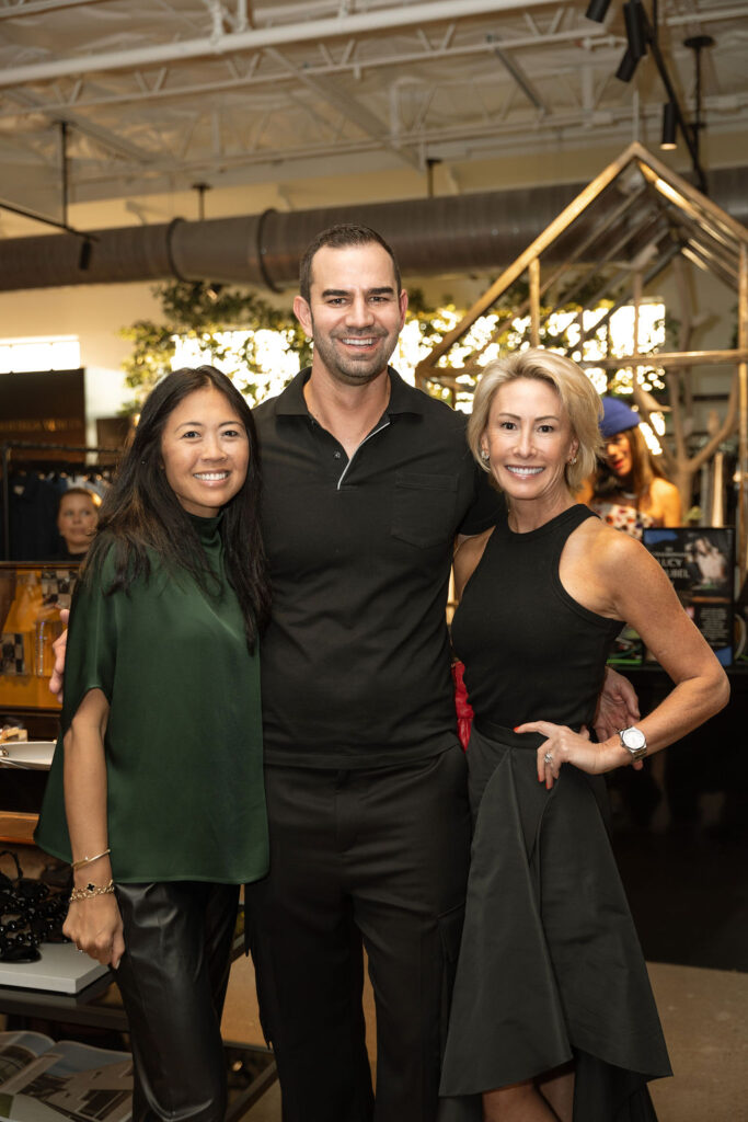Leslie Gunawan, Travis Christian, Cindy Brown (Photo by Becca Patton, Beckley & Co.)