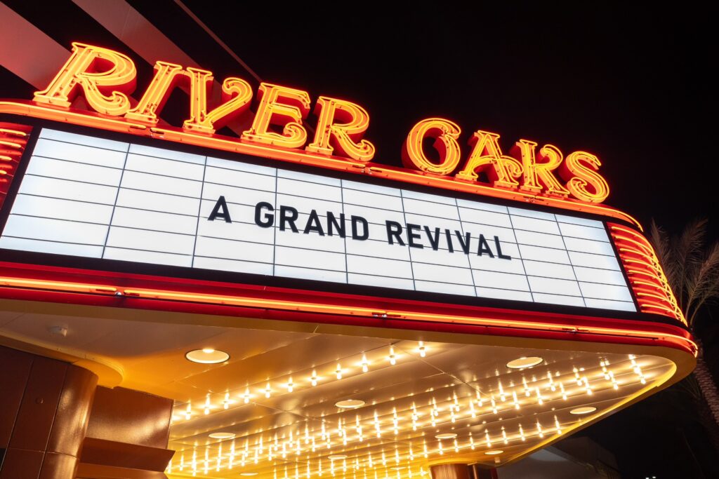 After being shuttered for more than three years, River Oaks Theatre is back.