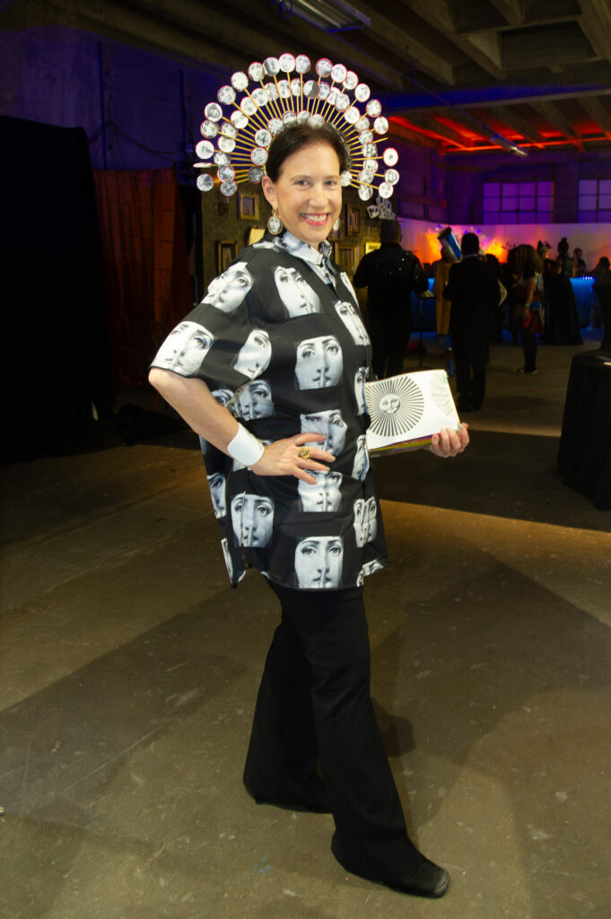 Marta Fredricks at the 2024 Orange Show Gala: DaliDada (Photo by Bill Stafford)