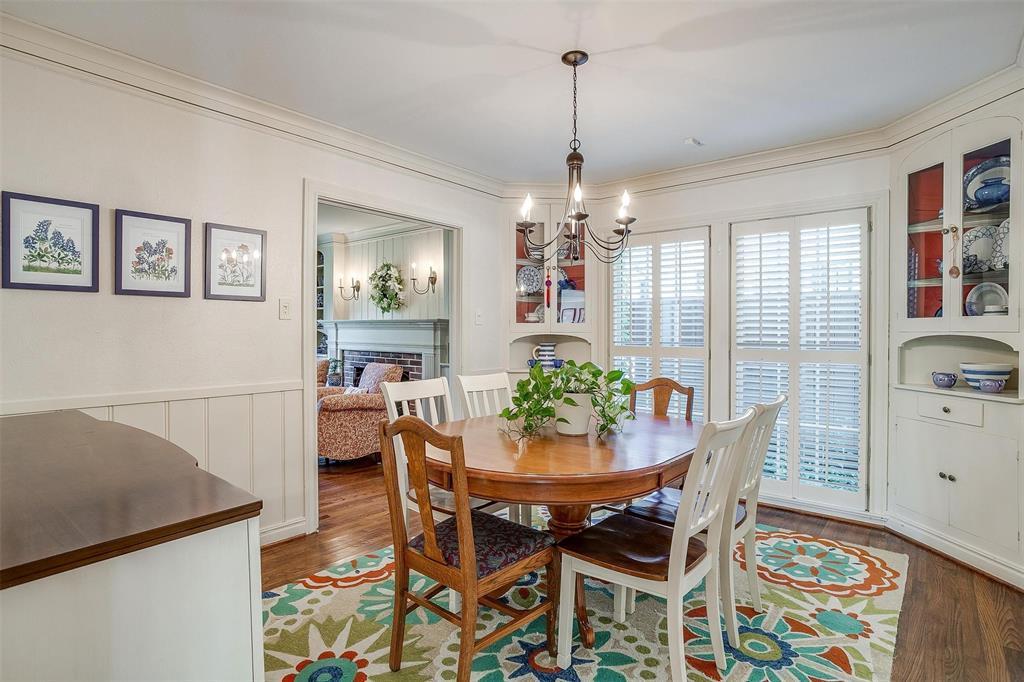 3241 Westcliff Road West has a pair of China cabinets to balance the dining room.
