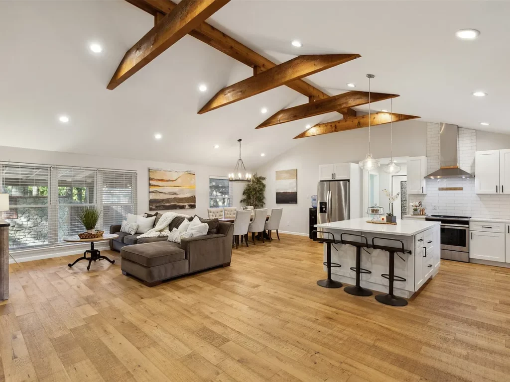 817 North Dove Road with a modern open concept appeals to today's families.