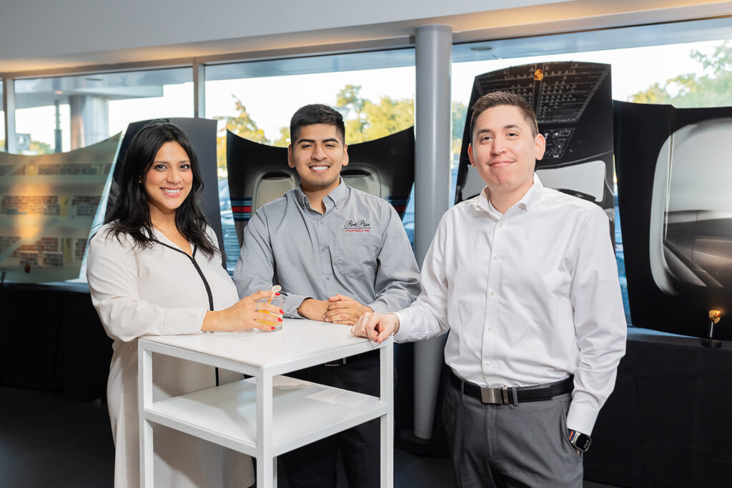 Guests at the Park Place Porsche party.