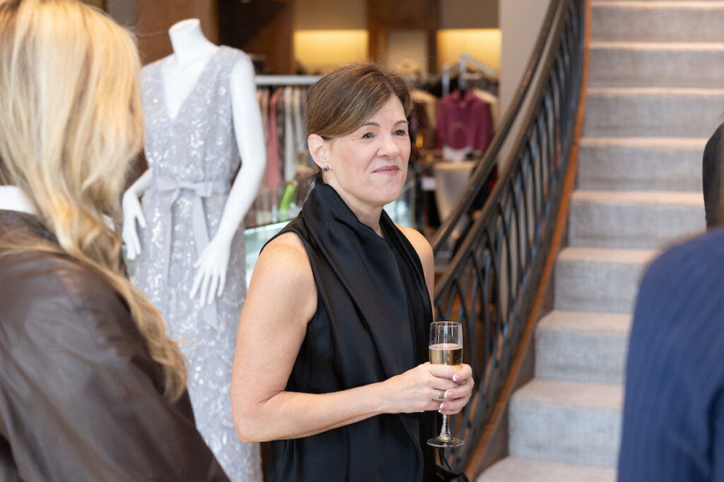 Lisa Barksdale at the Fabiana Filippi spring/summer 2025 event at Elizabeth Anthony (Photo by Wilson Parish)