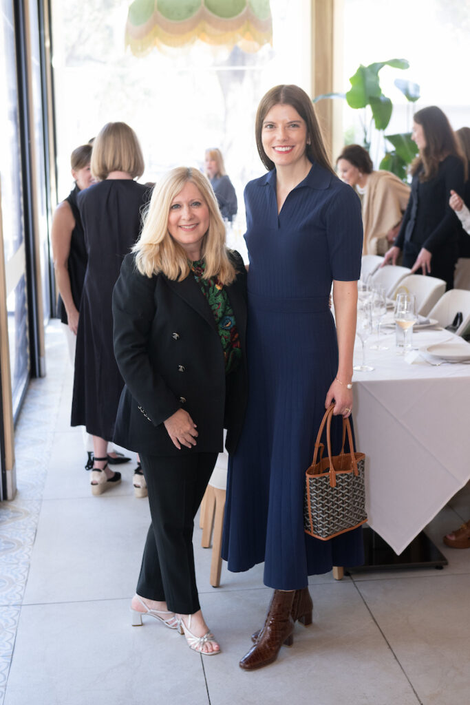 Kimberly Giallanza, Nicole Dillon Blaylock at the Elizabeth Anthony Fabiana Filippi spring/summer 2025 trunk show at Lombardi (Photo by Wilson Parish)