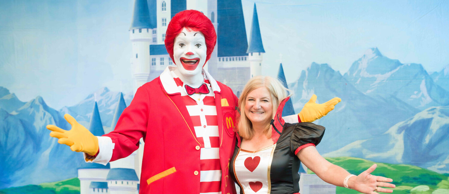 Ronald McDonald and Cristain Vetrano photo by Daniel Ortiz