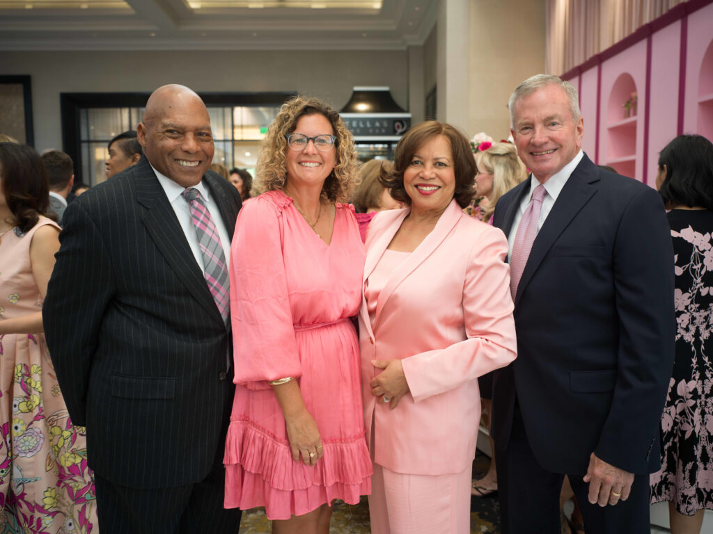 Sam Golden, Lacey King, Valerie Golden, Edd Hendee at the Memorial Hermann Foundation Razzle Dazzle Luncheon. (Photo by Daniel Ortiz)
