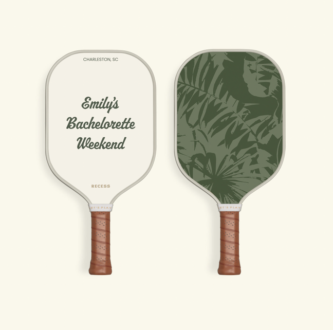 The Design Your Own Paddle lets players customize their gear while enjoying lightweight, high-quality performance. (Photo courtesy Recess Pickleball)
