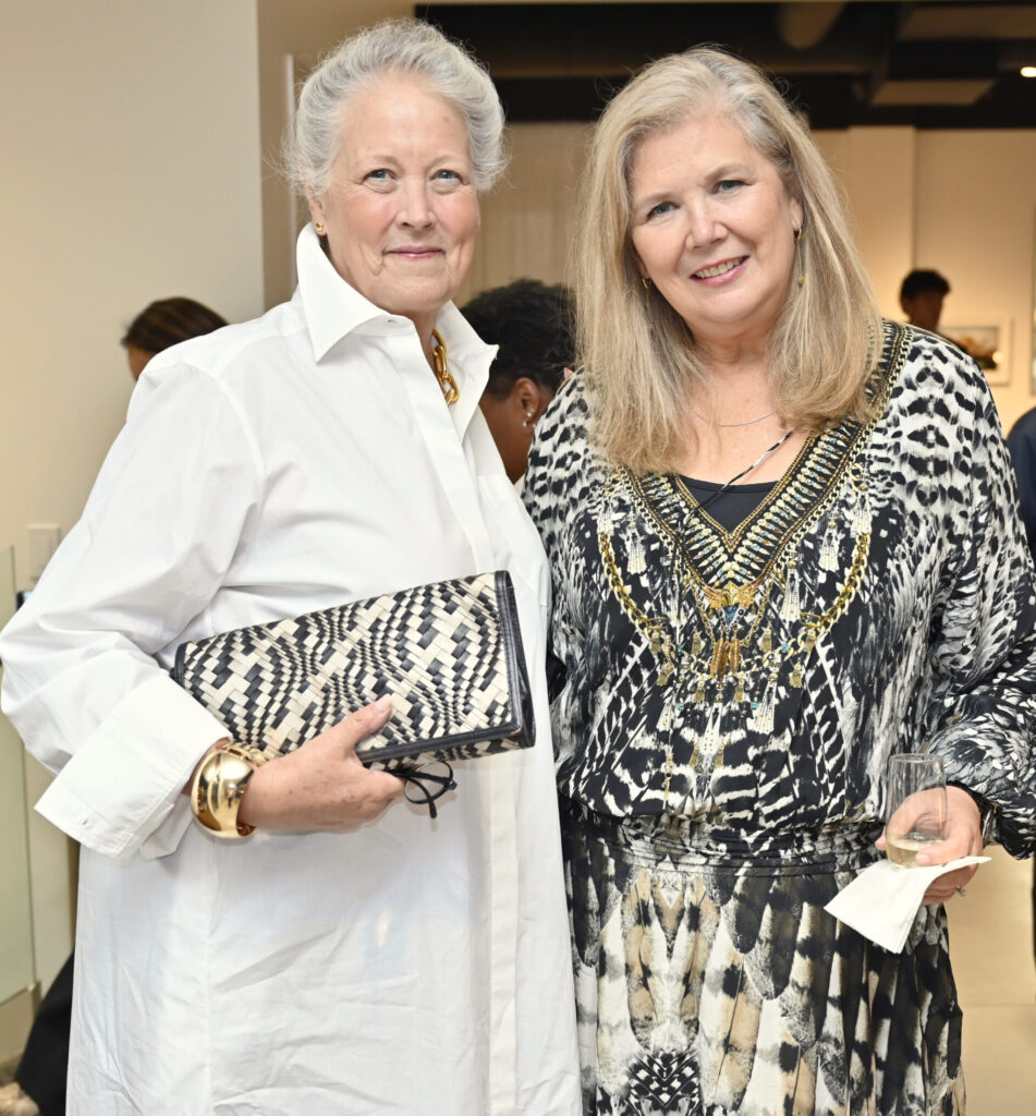 Susan Pray, Catherine Orr at Gala Design-Studio opening (Photo by Alex Montoya)