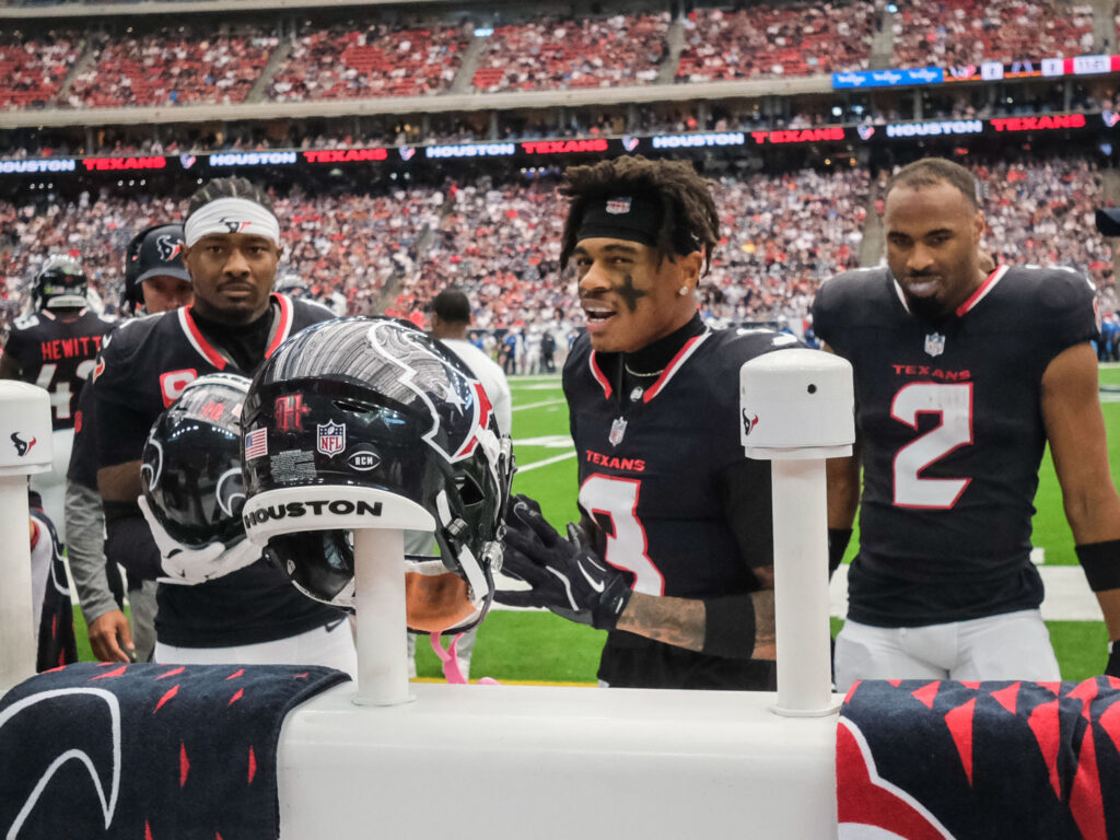 University of Houston turned Texans receiver Tank Dell is a vital piece of the offense. (Photo by F. Carter Smith)