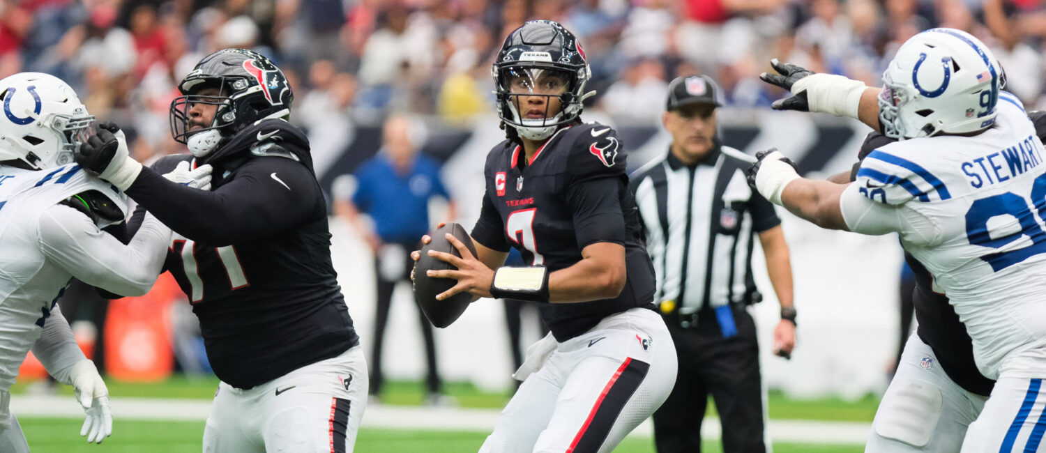 Houston Texans quarterback C.J.Stroud makes the Texans offense roll. (Photo by F. Carter Smith)