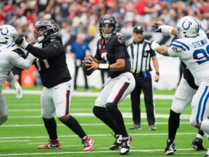 Houston Texans quarterback C.J.Stroud makes the Texans offense roll. (Photo by F. Carter Smith)