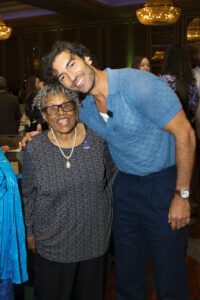 Texas Trailblazer Award recipient Dr. Opal Lee with speaker Justin Baldoni (Photo by Tamytha Cameron and Celeste Cass)