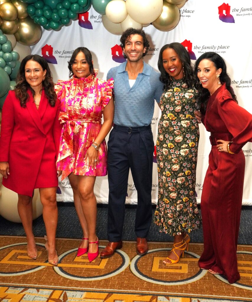 Texas Trailblazer Awards Luncheon co-chairs Clarisa Lindenmeyer, Lauren Black, speaker Justin Baldoni, co-chairs Nakita Johnson and Lauren McKinnon (Photo by Francesca Nelo)