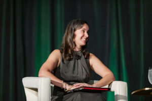Texas Trailblazer Awards Luncheon moderator Natalie Nanasi (Photo by Tamytha Cameron and Celeste Cass)