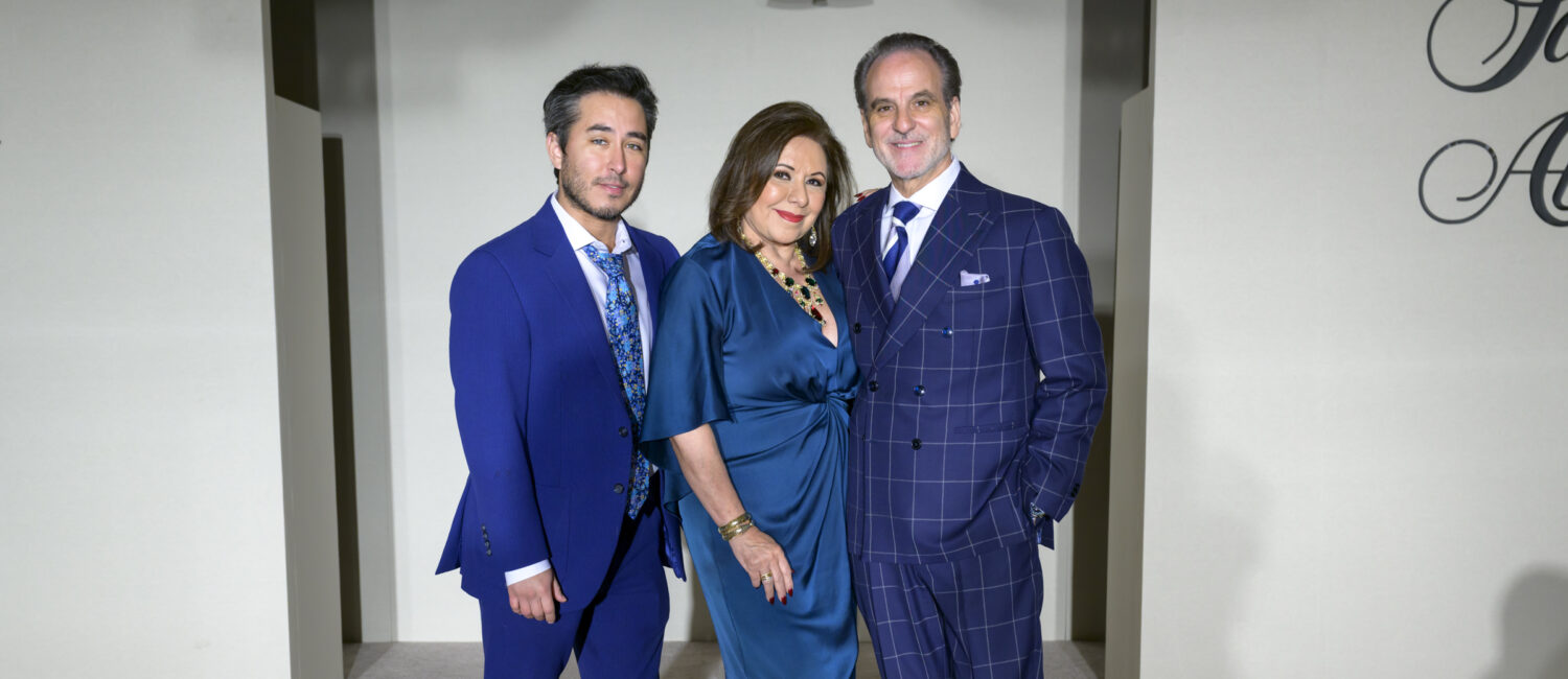 Valentino Festari mingles with honorees Debbie & Rudy Festari at the Italian Cultural & Community Center Luncheon at River Oaks Country Club. (Photo by Michelle Watson, CatchLightGroup.com)