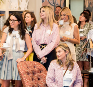 Designers attending the Max Rollitt “Breakfast in Bed” event in the newly renovated Wells Abbott Dallas Showroom (Photo by Kelly Alexander)