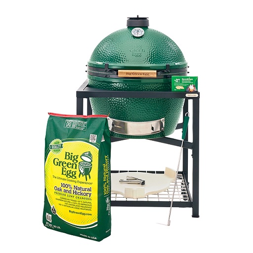 The Big Green Egg XLarge with Modular Nest Package offers versatile cooking and grilling in a spacious, high-performance design. (Photo courtesy Big Green Egg)