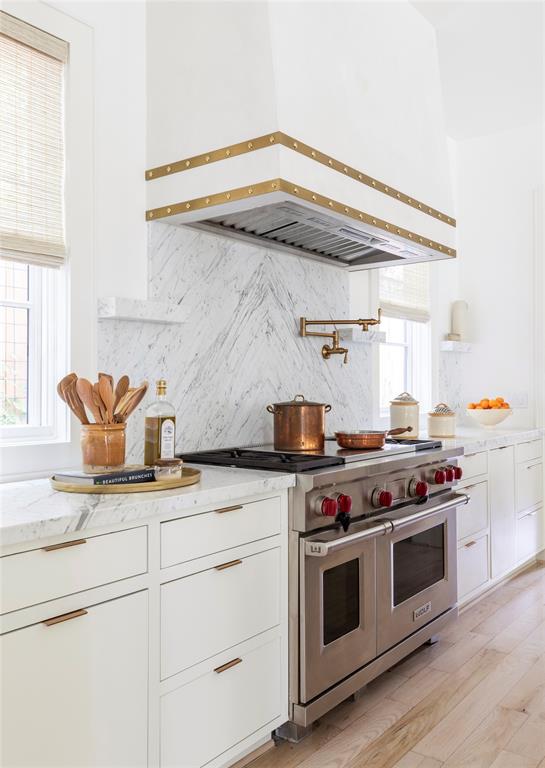 The gourmet kitchen at 4048 Overbrook Lane is a fresh update from the original.