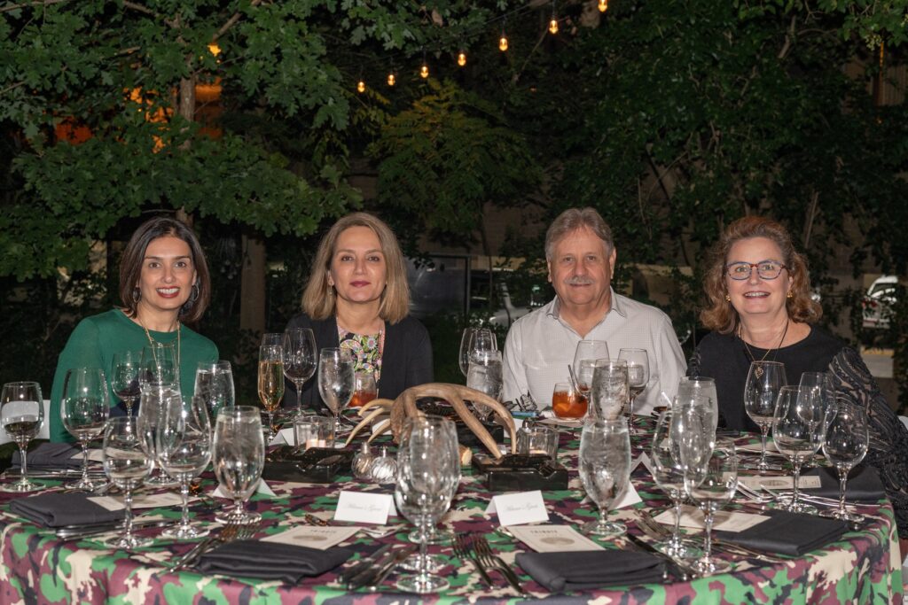 Zein Mangalji, Reba Karimi, Michael Diliberto, Alyson Griffin attending the 'Tribute to Fall' at The Houstonian's Manor House (Photo by Katy Cartland Photography)