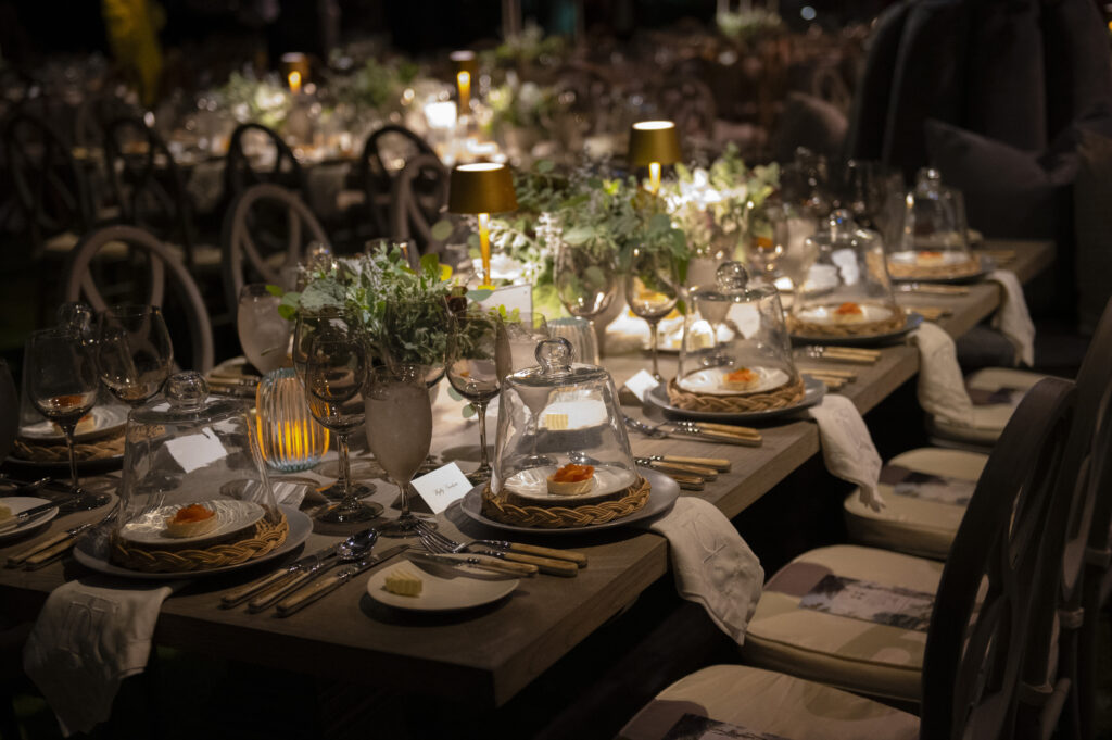  The beautiful tablescape (Photo by Tamytha Cameron)
