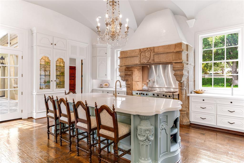 This Preston Hollow estate also features a beautiful kitchen. (Courtesy)