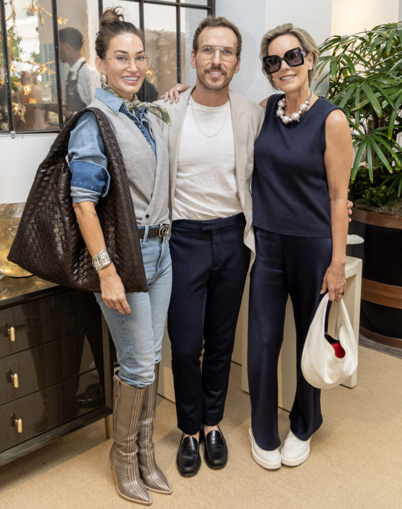 Kara Goss, Joshua Rossignol, Zoe Bonnette at Allan Knight Showroom