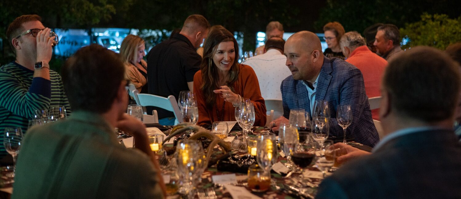 4. Guests loved dining under the bright Texas moon at the Manor House. (Photo by Katy Cartland Photography)