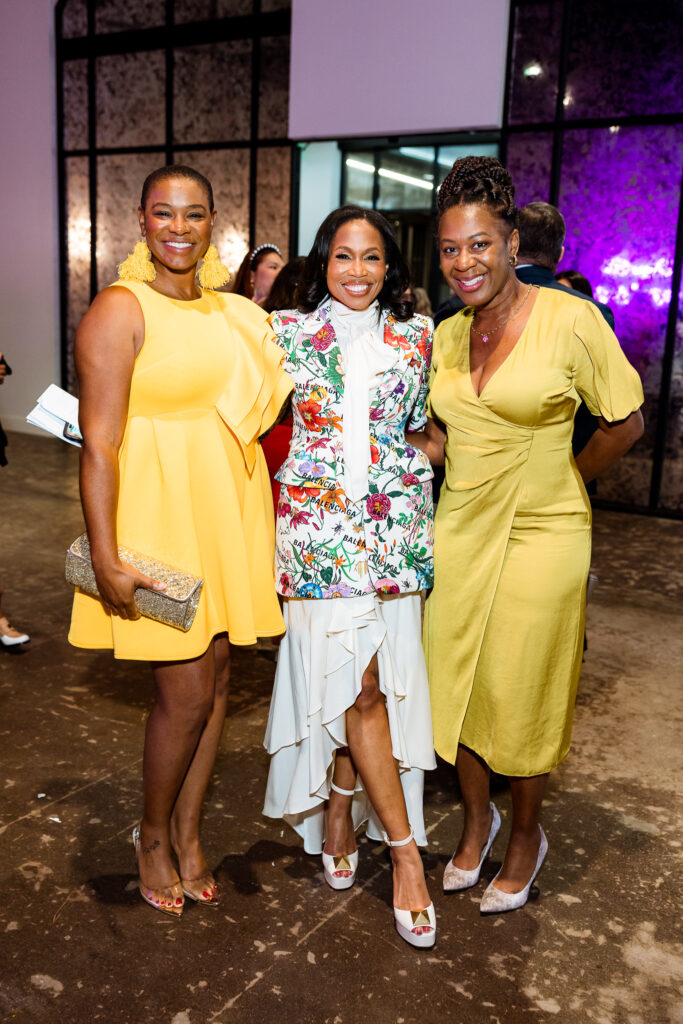 Bjana Adams, Roslyn Bazzelle Mitchell, Robin Porter at the Power of the Purse fundraiser benefiting Women's Resource. (Photo by Quy Tran)