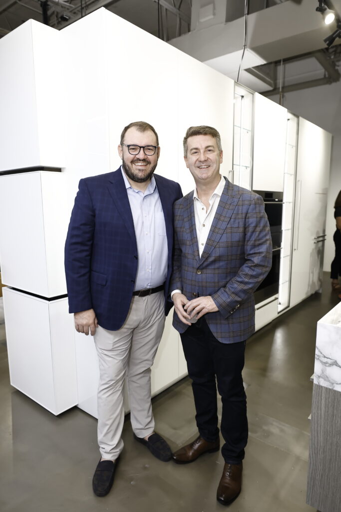 Greg Roffino, Erich Ploog at the AIA Houston Home Tour Appreciation Party (Photo by Quy Tran)