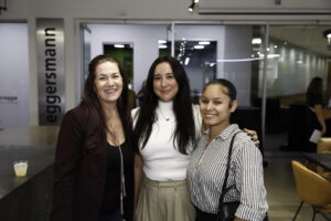 Kristal Casey, Lilly Gonzalez, Nia Mayfield make the scene at the AIA Houston Home Tour Appreciation Party. (Photo by Quy Tran)