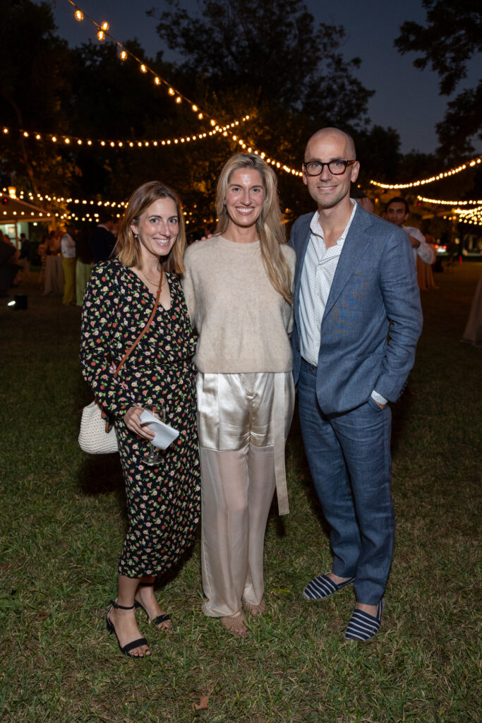 Alex Schwenke, Chris Goins & Josh Pazda at The Menil Collection 'Party in the Park.' (Photo by Jenny Antill)