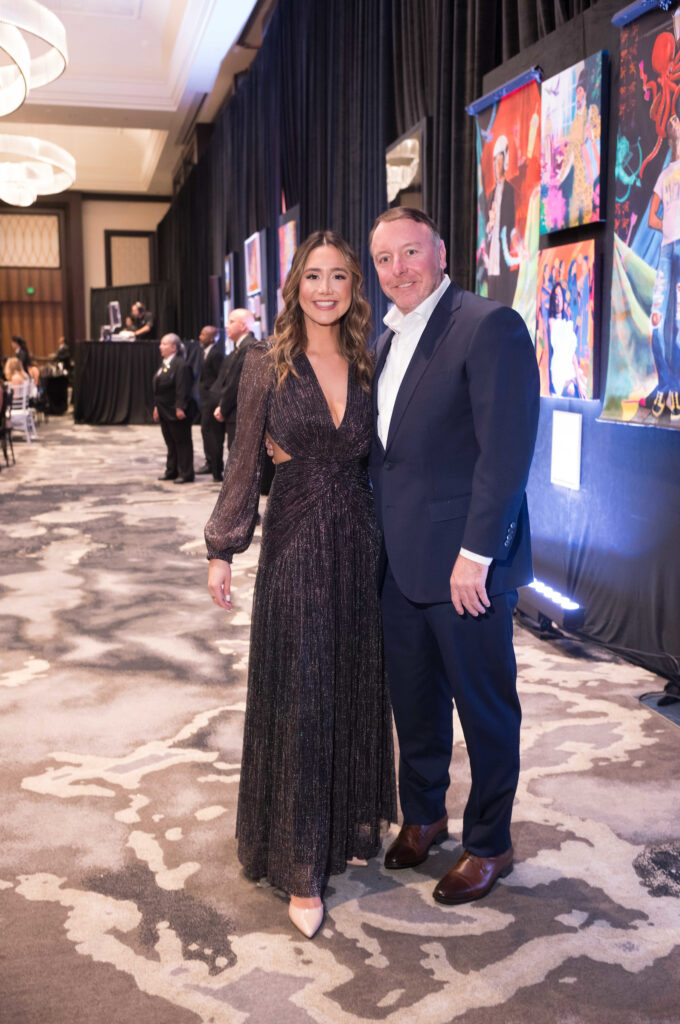 Alexis Rosales, Darin Hawkins at the Arts of Healing gala (Photo by Daniel Ortiz)