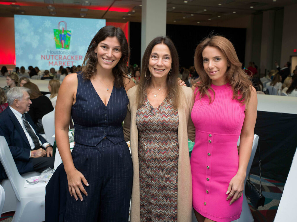 Alyssa Epstein, Susan Zane, Julianna Epstein at the Houston Ballet Nutcracker Market Macy's Fashion Avenue show and luncheon