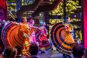 AT&T Performing Arts Center's Bravo! Gala showcased the artistry of their five resident companies: Anita N. Martinez Ballet Folklorico, Dallas Black Dance Theatre, The Dallas Opera, Texas Ballet Theater, and Dallas Theater Center. Pictured are Anita N. Martinez Ballet Folklorico (Photo by Can Turkyilmaz)