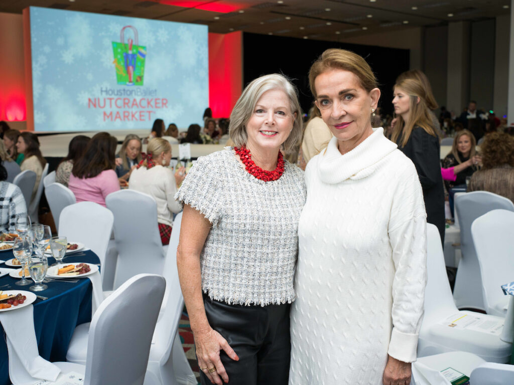 Ann Graham, Cynthia Christ at the Houston Ballet Nutcracker Market Macy's Fashion Avenue show and luncheon
