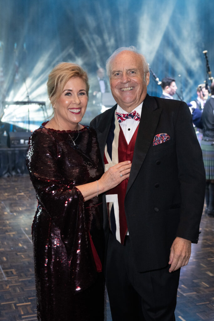 Ann Hughes, Kevin Howard MBE at the British American Foundation of Texas gala (Photo by Wilson Parish)