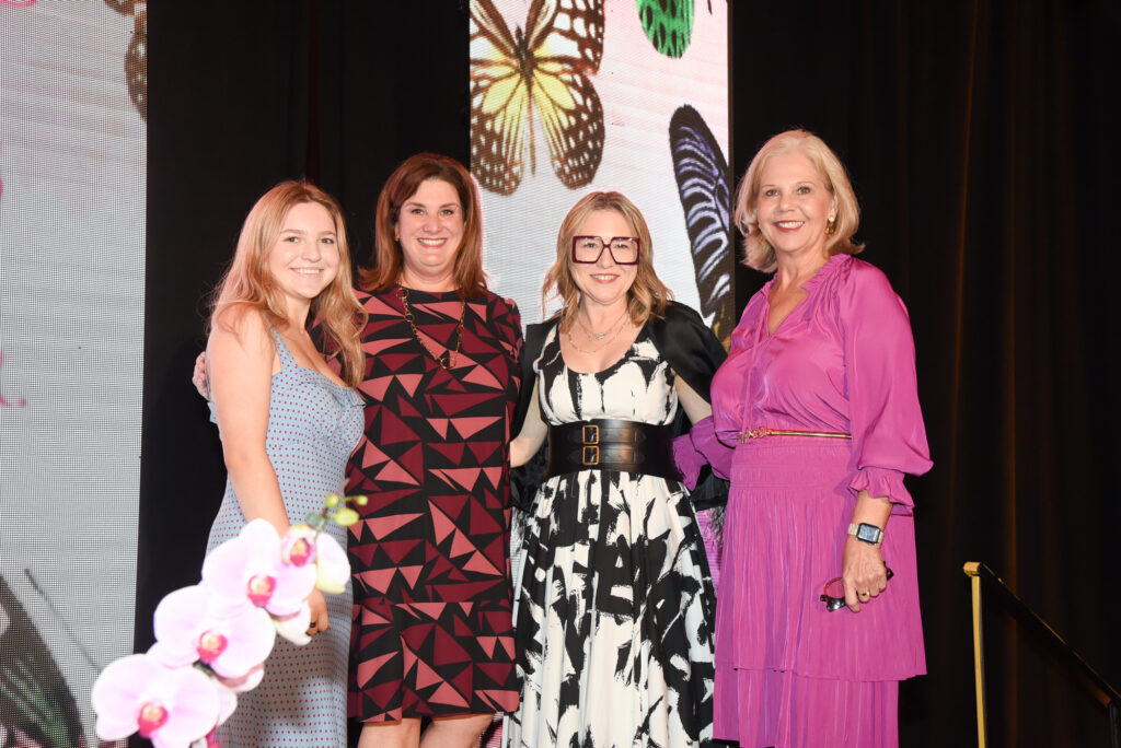 Bella Chramosta, Lauren Summerville, Donae Cangelosi Chramosta, Linda Rhodes at The Women's Fund luncheon (Photo by Alexander Rogers Fine Portrait Design)