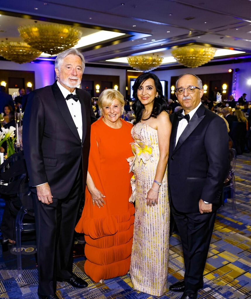 Interfaith Ministries for Greater Houston Tapestry Gala chairs Bill Gross, Paula Sutton, Nadia Tajalli and Dr. Shahin Tavackoli.