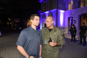 Blake Fertitta and Sergeant Lopez; Photo Credit Alexander’s Fine Portraits (Photo by Alexander's Fine Portrait Design )