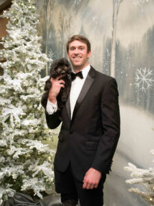 Bram Kohlhausen and his service dog Chip photo by Daniel Ortiz