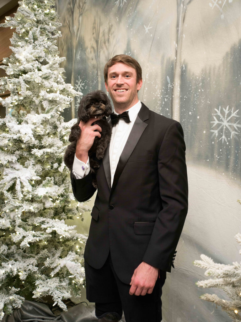 Bram Kohlhausen and his service dog Chip at Citizens for Animal Protection 'Celebrity Paws Gala' (Photo by Daniel Ortiz)
