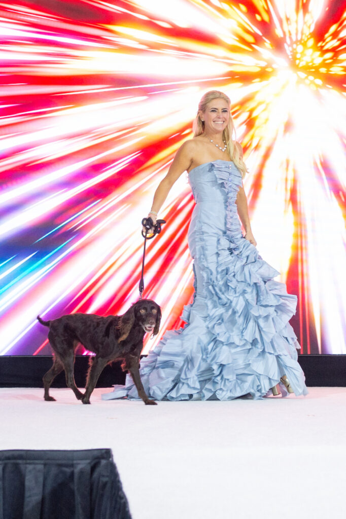 Brittany Hildebrand with Spec at Citizens for Animal Protection 'Celebrity Paws Gala' (Photo by Daniel Ortiz)