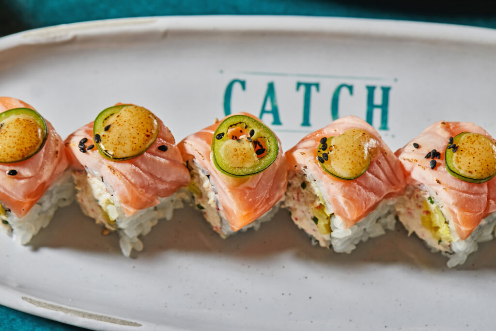 CATCH Dallas offers sushi rolls made with fish flown in from Toyko, Japan. (Courtesy)