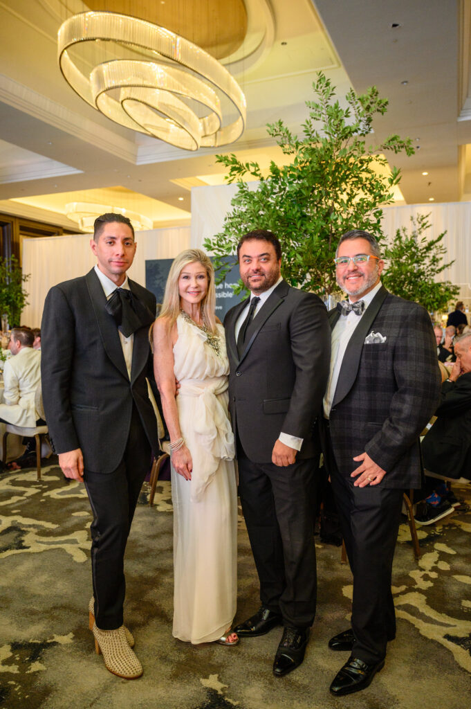 Christian Miranda, Patti Murphy, Kavon Sohrabi & Dr. Roland Maldonado at the Hope Biosciences Research Foundation gala  (Photo by Si Vo)