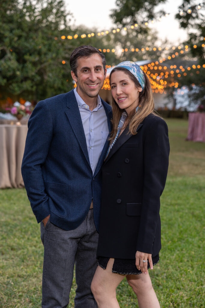 The Menil Collection 'Party in the Park' chairs Jay and Anat Zeidman. (Photo by Jenny Antill)