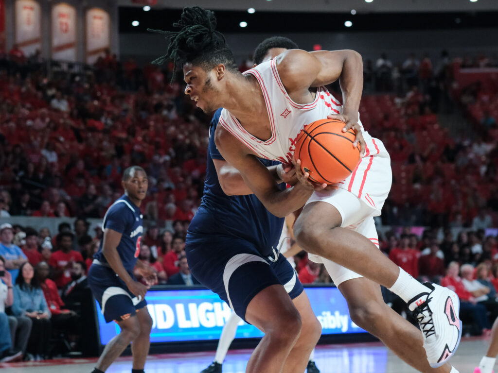 JoJo Tugler is one of college basketball's most unique players and he's only getting better for the University of Houston. (Photo by F. Carter Smith)