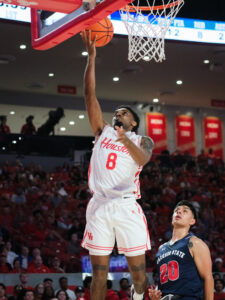 The University of Houston Cougars beat the Jackson State Tigers on opening night of the 2024-2025 season at the Fertitta Center,